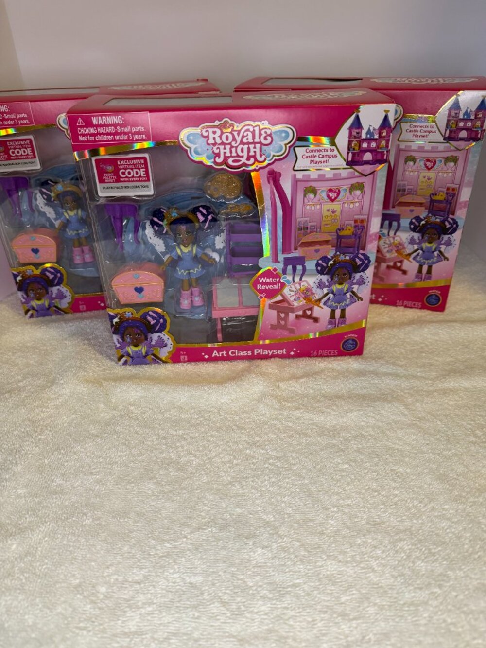 Royale High Art Class Playset Doll Connects to Castle LOT OF 3